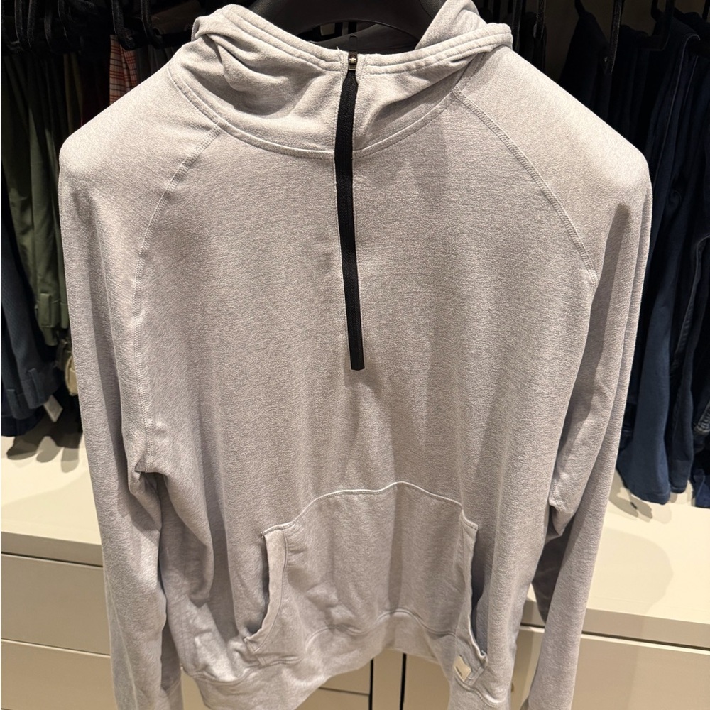 Vuori Light Gray Men's Hoodie Sweater